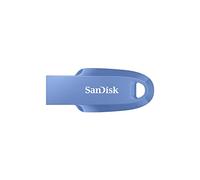 SanDisk 64GB Ultra Curve USB 3.2 Flash Drive, USB Stick, memory stick up to 100 MB/s read speeds, RescuePRO data recovery software, keyring loop, Navy Blue