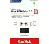 SanDisk 64GB Ultra Dual OTG USB 3.0 150MB/S Pen Drive SDDD2-064G UK