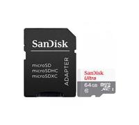 SanDisk 64GB Ultra microSDXC. Capacity: 64 GB Flash card type: MicroSDXC Flash memory class: Class 10 Read speed: 100 MB/s Write speed: 10 MB/s. Product colour: Grey
