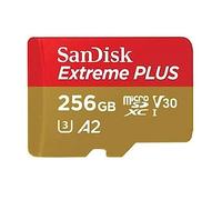 SANDISK - CARDS EXTREME PLUS MICROSDXC 256GB+SD ADAPTER 200MB/S 140MB/S A2 C10 V