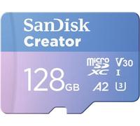 SanDisk Creator 128GB microSD Memory Card - with Adapter