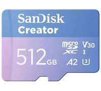 SanDisk Creator 512 GB MicroSDXC UHS-I Class 10