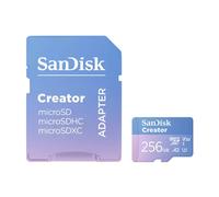 SanDisk Creator 256GB UHS-I Class 10 MicroSDXC Memory Card and Adapter