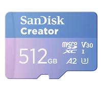 SanDisk Creator 512 GB MicroSDXC UHS-I Class 10