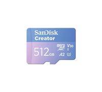 Sandisk Creator 512GB Uhs-i Class 10 MicroSDXC Memory Card and Adapter