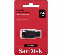 SanDisk Cruzer Blade 64GB USB 2.0 Flash Drive Black Memory Stick SecureAccess PC