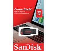 SanDisk Cruzer Blade USB Stick 32GB Type-A 2.0 USB Flash Drive