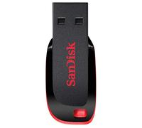 Sandisk Cruzer Blade USB Flash Drive 32GB USB Type-A 2.0 Black Red (32GB, USB Type-A, 2.0, Slide, Black, Red)