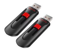 SanDisk Cruzer Glide USB 2.0 Flash Drive Memory Stick - 32GB - Twin Pack