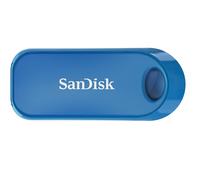 SanDisk Cruzer Snap 32 GB USB Flash Drive - Blue, SDCZ62-032G-G35B With Lanyard