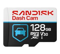 SANDISK Dash Cam microSD 128GB, Up to 100 MB/s Read, High-Endurance Card | V30, 4K UHD, C10, U3, Up to 40 MB/s Write, Up to 10,000 Hours of Continuous Recording, Supports Continuous Loop Recording