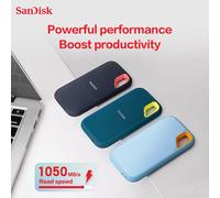 SanDisk E61 External Solid State Drive NVMe SSD USB 3.2 Type-C Hard Drive 1TB 2TB Hard Disk Up to 1050Mb/s PSSD for iPhone PC PSSD E61 Blue