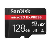 SanDisk microSD Express Card, 12GB mSD card, Read speeds up to 880 MB/s, Write Speeds up to 480MB/s, Sustained Write 100MB/s, SanDisk QuickFlow Technology, ThermAdapt, UHS-I, U3, C10