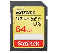 Sandisk Exrteme 64 GB memory card SDXC Class 10 UHS-I