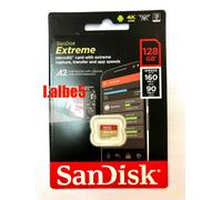 SanDisk Extreme 128GB Class 10 MicroSDXC Memory Card/Adapter (SDSQXA1-128G-GN6MA