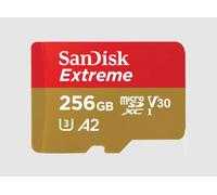 Sandisk MicroSDXC Extreme 256GB 190MB/s U3 V30 A2
