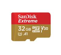 SanDisk 32GB Extreme 100MB/s microSDHC Card + Adaptor