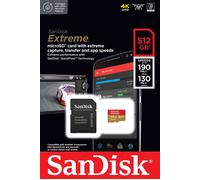 SanDisk Extreme 512GB microSDXC UHS-I U3 A2 V30 4K Memory Card GoPro Switch