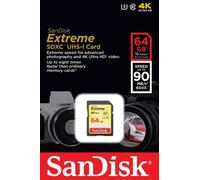 SanDisk Extreme 64GB SDXC Class 10 U3 V30 Memory Card