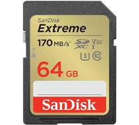 SanDisk SD Extreme 64 128GB 256GB Class 10 150MBs SDXC UHS-1 4K V30 Memory Card