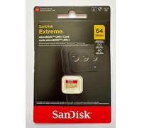 SanDisk Extreme 64GB microSDXC UHS-I, V30, 170MB/s read, 80MB/s write, memory card for 4K video on smartphones, sports cameras and drones