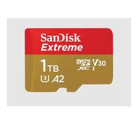SanDisk Extreme. Capacity: 1 TB Flash card type: MicroSDXC Flash memory class: Class 3 Internal memory type: UHS-I Read speed: 190 MB/s UHS Speed Class: Class 1 (U1) Video Speed Class: V30. Product co