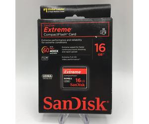 SanDisk Extreme CompactFlash 16GB Memory Card UDMA 60MB/s 400x (SDCFX-016G-X46)