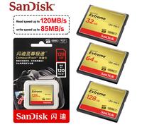 SanDisk Extreme CompactFlash Memory Card 32GB 64GB 128GB Original CF Card for DSLR cameras and HD camcorders HD Video Cards