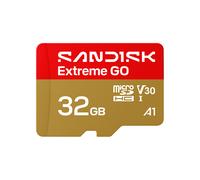 SANDISK Extreme GO microSDXC UHS-I Card 32GB 5K 4K UHD Video Read 100MB/s Write 60MB/s A2 U3 V30 High Speed for Android, Action Camera and Games