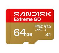 SanDisk Extreme GO microSDXC Card 170MBs UHSI U3 V30 64GB SDSQXGN-064G-GN6MN