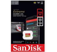 Sandisk Extreme micro SD Memory Card - 256 Gb Capacity - V30 UHS-I U3 A2