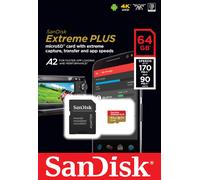 Sandisk Extreme micro SD Memory Card - 64GB to 1TB Capacity - V30 UHS-I U3 A2