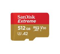 SANDISK EXTREME microSDXC 512GB 190/130MB/s A2 C10 V30 UHS-I U3 Memory Card