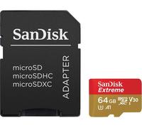 64GB Extreme microSDXC card for Action Cams and Drones SD adapter RescuePRO Deluxe up to 170 MBs with A2 App Performance UHSI Class 10 U3 V30