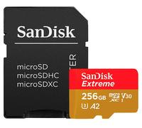 SanDisk Extreme Plus microSDXC 256 GB SD Card + SD Adapter (200 MB/s 140 MB/s)
