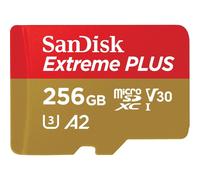 SanDisk Extreme PLUS 256GB microSDXC Memory Card - Up to 200MB/s Read, 140MB/s Write, Class 10 U3, 4K UHD + SD Adapter, New
