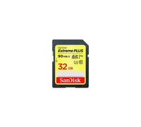 SanDisk Extreme PLUS 32 GB SDHC Memory Card up to 90 MB/s, Class 10, U3, V30 - Twin Pack
