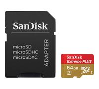 SANDISK Extreme Plus Class 10 microSD Memory Card - 64 GB