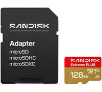 SANDISK Extreme Plus Class 30 microSDXC Memory Card - 128 GB