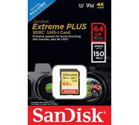 Sandisk Extreme PLUS memory card 64 GB SDXC Class 3 UHS-I