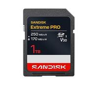 SANDISK Extreme PRO SD UHS-I Card 1TB (up to 250MB/s read speed and 170MB/s write speed, 4K UHD video, U3, V30) Memory Zone App