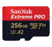 Sandisk MicroSDXC Extreme Pro 256GB 200mb/s U3 V30 A2