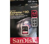 SanDisk Extreme PRO 280MBs UHS-II C10 V60 SDXC Card 64GB SDSDXEP-064G-GN4IN