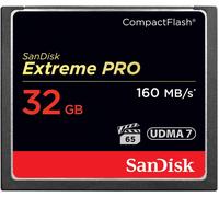 SanDisk Extreme Pro 32 GB 160 MB/s Compact Flash Memory Card Black/Gold/Red
