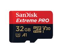SanDisk Extreme PRO 32GB microSDHC UHS-I U3 V30 A1 Memory Card with SD Adapter (100MB/s)