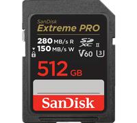 SanDisk Extreme PRO 512GB 280MB/s UHS-II V60 SDXC Memory Card