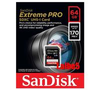 Sandisk Extreme Pro 64GB 64G SD SDXC SDHC 170MB/s UHS-1 Class 10 Memory card