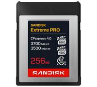 SANDISK Extreme PRO CFexpress 4.0 Type B card 256GB (PCIe Gen 4, Up to 3700 MB/s read, VPG1600, Compatible with a range of Cinema and mirrorless cameras, and CFexpress Type B card readers,) Black