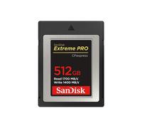 SanDisk 512GB Extreme PRO CFexpress Type B card RAW 4K video recording + RescuePro Deluxe up to 1700 MB/s