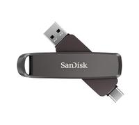 SanDisk Extreme PRO DUAL Drive 2TB, USB Type-A and USB Type-C, High Performance Flash Drive, read speeds up to 1000 MB/s, Data Encryption, Automatic backup, file management, Metal Design, Black